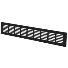 Överluftsgaller Svart 400 x 60 mm Flexit